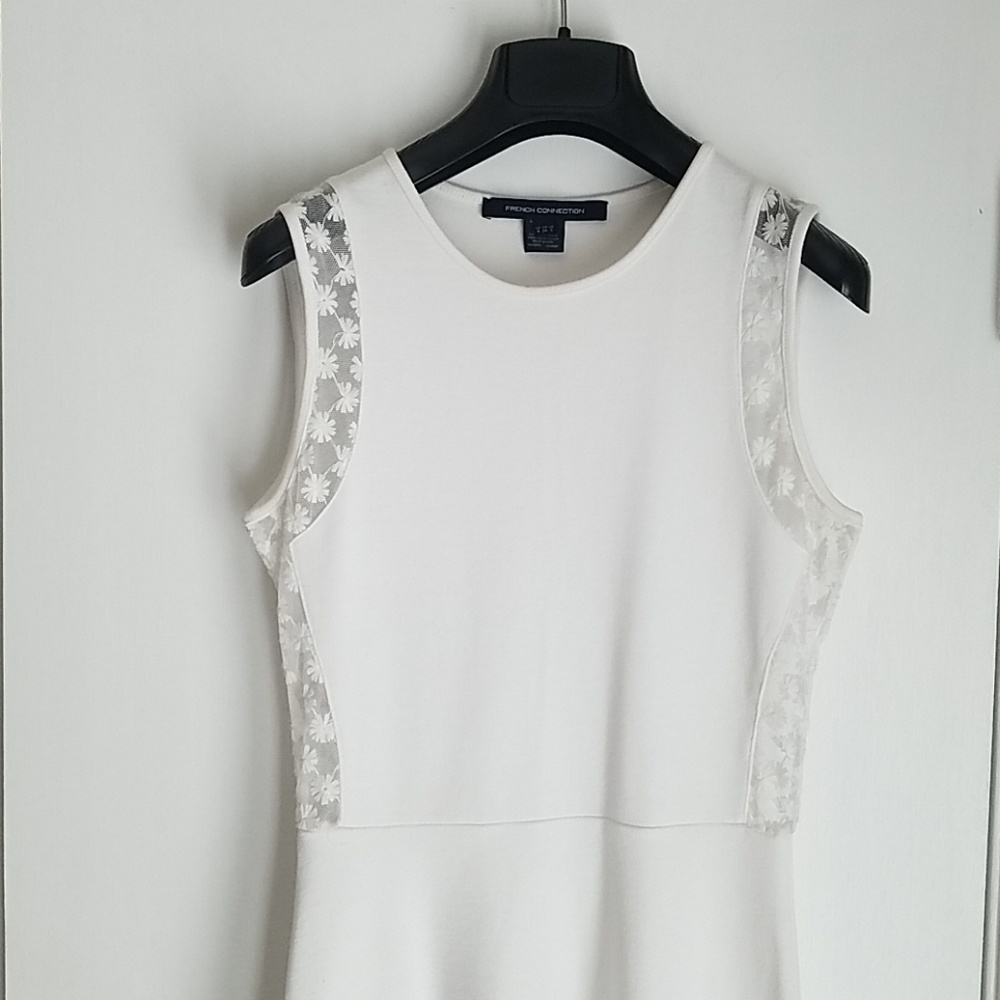French Connection White Knit Dress NEVER WORN - Picture 3 of 9